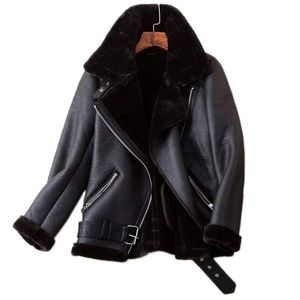 Faux Suede/Faux Fur Oversized Jacket